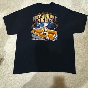 NWOT 2015 Black Hot August Nights Graphic Short Sleeve T-Shirt Size XXL